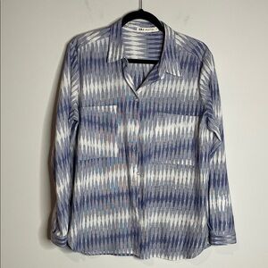SBJ Austin | Women’s Linen & Cotton Blend Button Down Top Size 2